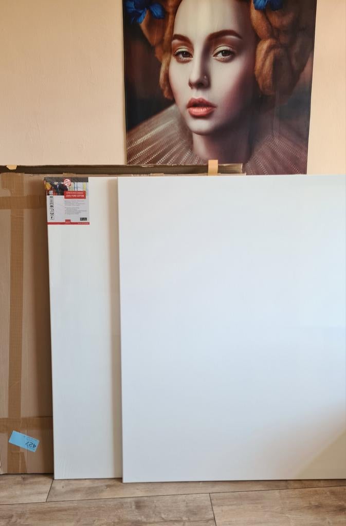 2 stuks Talens katoenen
schildersdoeken 100x120 cm -
Nieuw!, Ophalen, Nieuw