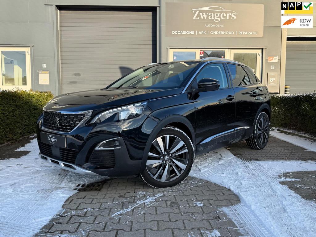 Peugeot 3008 1.2 PureTech Allure | Automaat | Carplay | Gara, Gebruikt, 1199 cc, Met garantie (alle), Zwart