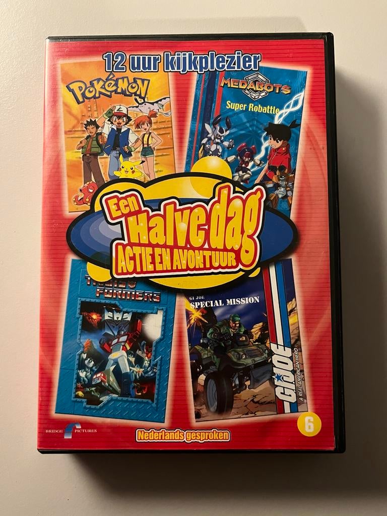 Een Halve Dag Actie en Avontuur DVD (Pokémon, Medabots, Tran, Cd's en Dvd's, Avontuur, Gebruikt, Boxset, Ophalen of Verzenden