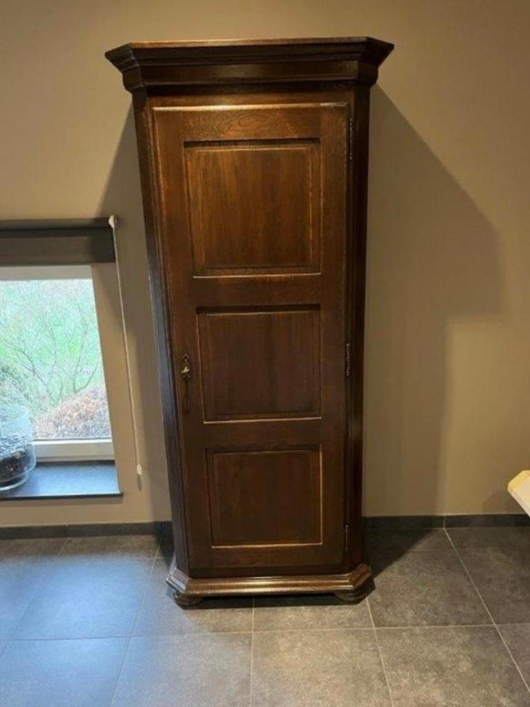 Eiken halkast, Ophalen, Met deur(en), Eikenhout, 50 tot 100 cm