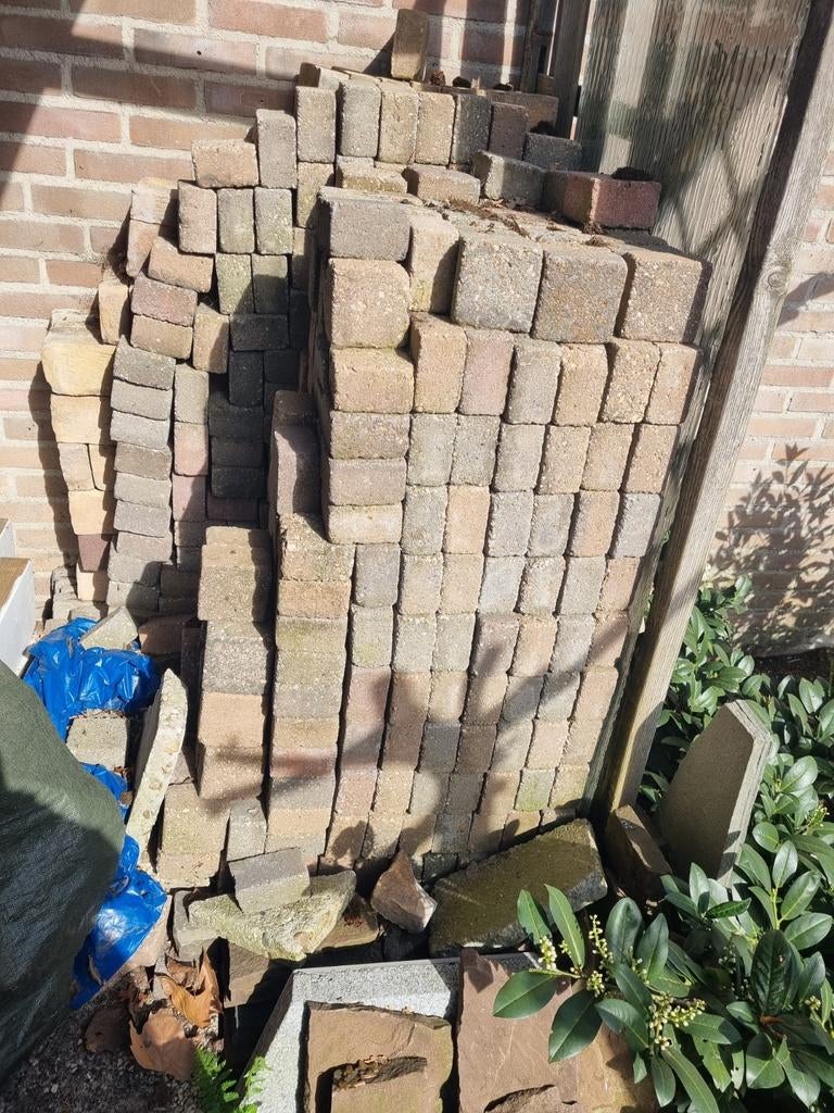 Partij coppelstones 10x10cm gratis meenemen, Tuin en Terras, Tegels en Klinkers, Ophalen of Verzenden, Beton, Klinkers