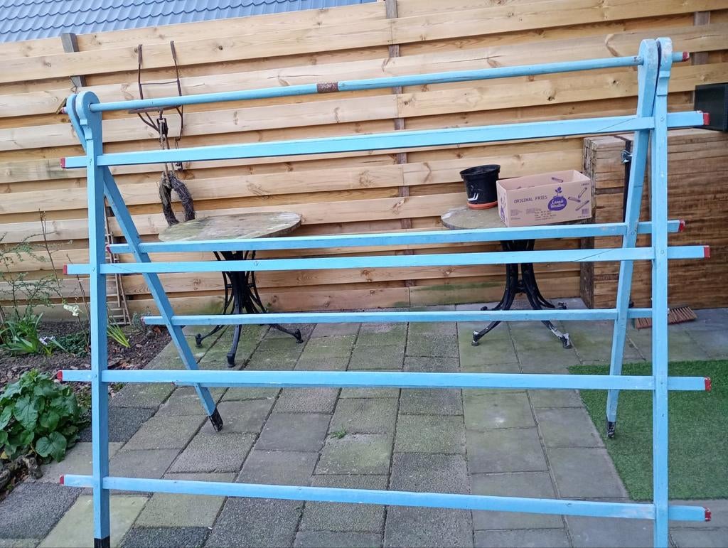 Antieke boeren linnenrek, Ophalen, Gebruikt, Wasrek