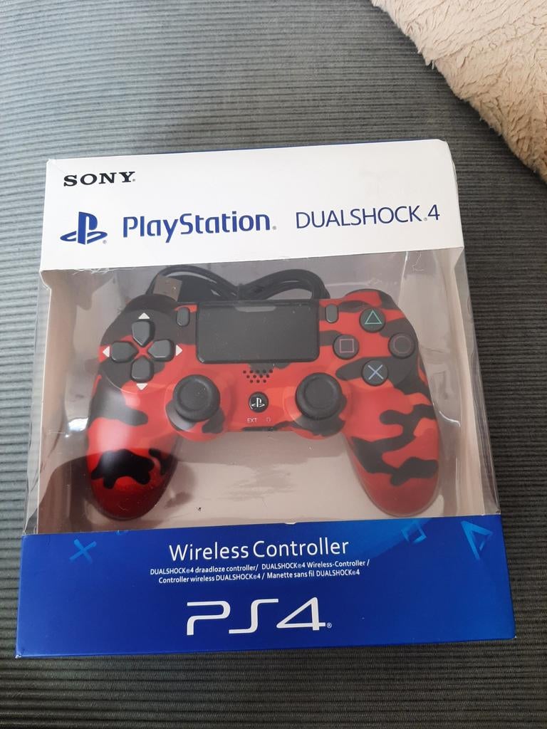 Sony PlayStation DualShock 4 Controller Rood Camouflage, Spelcomputers en Games, Nieuw, Ophalen of Verzenden, Controller, PlayStation 4