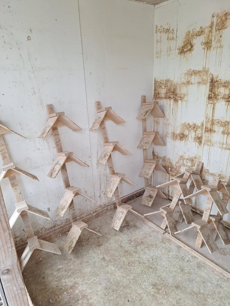 Duiven hok interieur, Ophalen