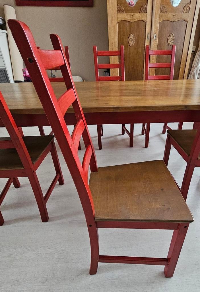 Eettafel met 6 stoelen, Huis en Inrichting, Tafels | Eettafels, Ophalen