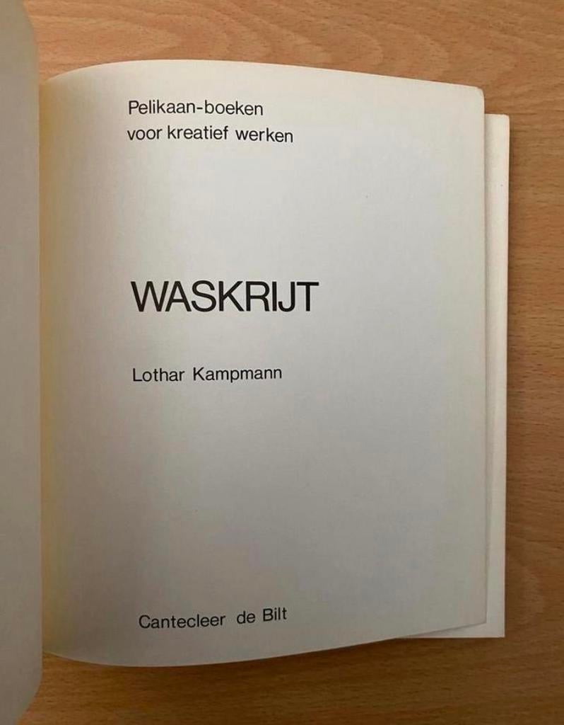Waskrijt - Lothar Kampmann (1968), Boeken, Hobby en Vrije tijd, Gelezen, Tekenen en Schilderen, Ophalen of Verzenden