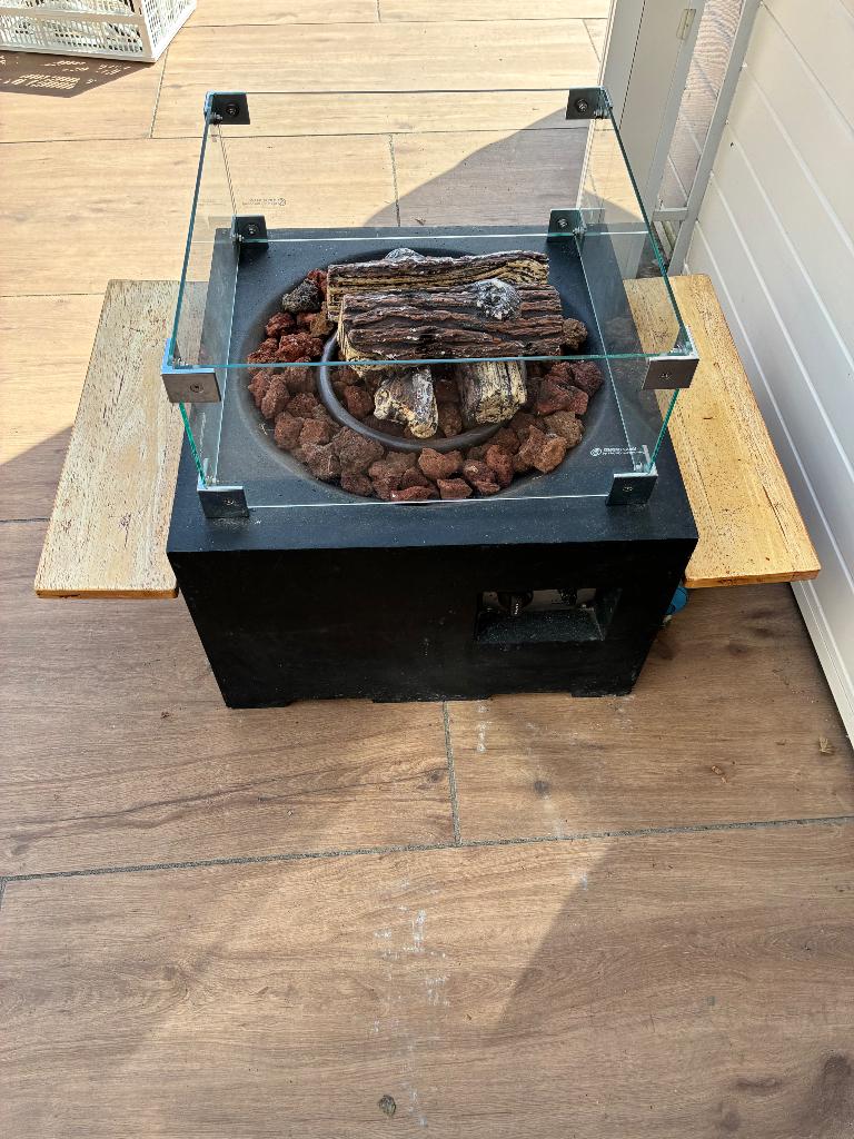 Openhaard voor buiten, Ophalen, Gebruikt, Vrijstaande haard, Gashaard