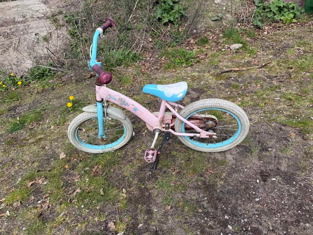16 inch meisjes camping fiets, Ophalen, Gebruikt, 16 inch, Handrem