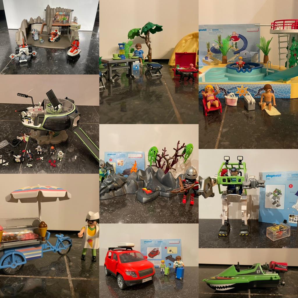 Playmobil sets 16 stuks - Losse verkoop of alles voor € 89,-, Ophalen of Verzenden, Gebruikt, Complete set