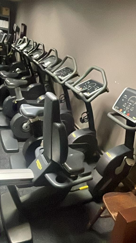 Technogym ligfiets / recline - 500SP - zwart, Ophalen of Verzenden, Zo goed als nieuw, Hometrainer