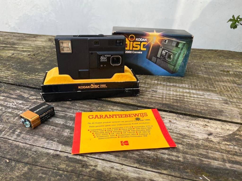 Camera Kodak disc 2000 vintage in doos retro, Audio, Tv en Foto, Fotocamera's Analoog, Ophalen of Verzenden, Gebruikt, Compact