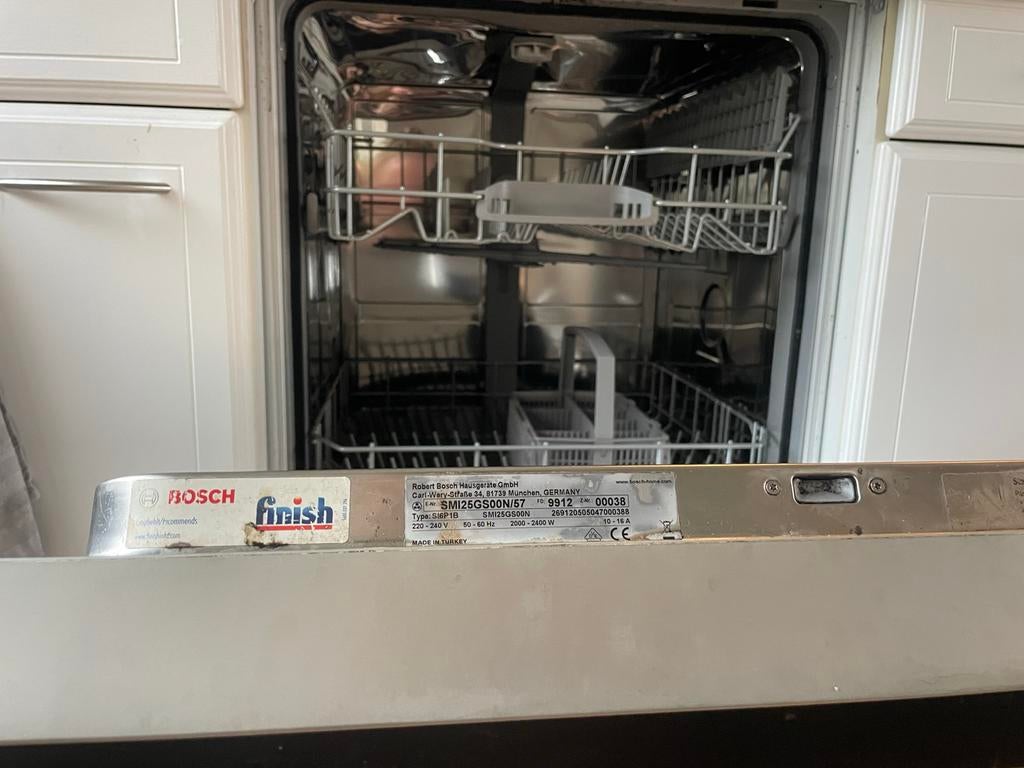 Bosch inbouw vaatwasser (SMI25GS00N), Ophalen, Gebruikt, 60 cm of meer, Inbouw