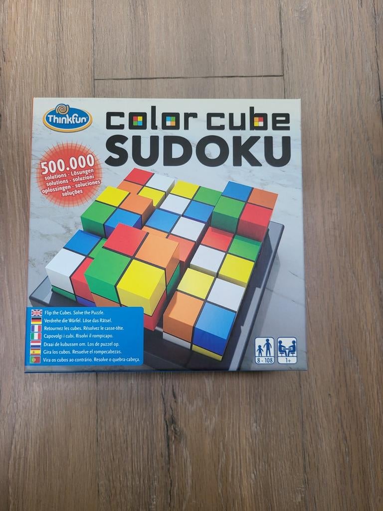 Thinkfun Color Cube Sudoku Puzzel, Hobby en Vrije tijd, Gezelschapsspellen | Bordspellen, Ophalen of Verzenden, Zo goed als nieuw