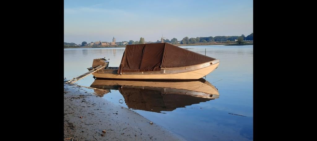 Tukker vlet aluminium 8 meter 2,3 breed, Watersport en Boten, Ophalen, Gebruikt, Aluminium, Minder dan 10 pk