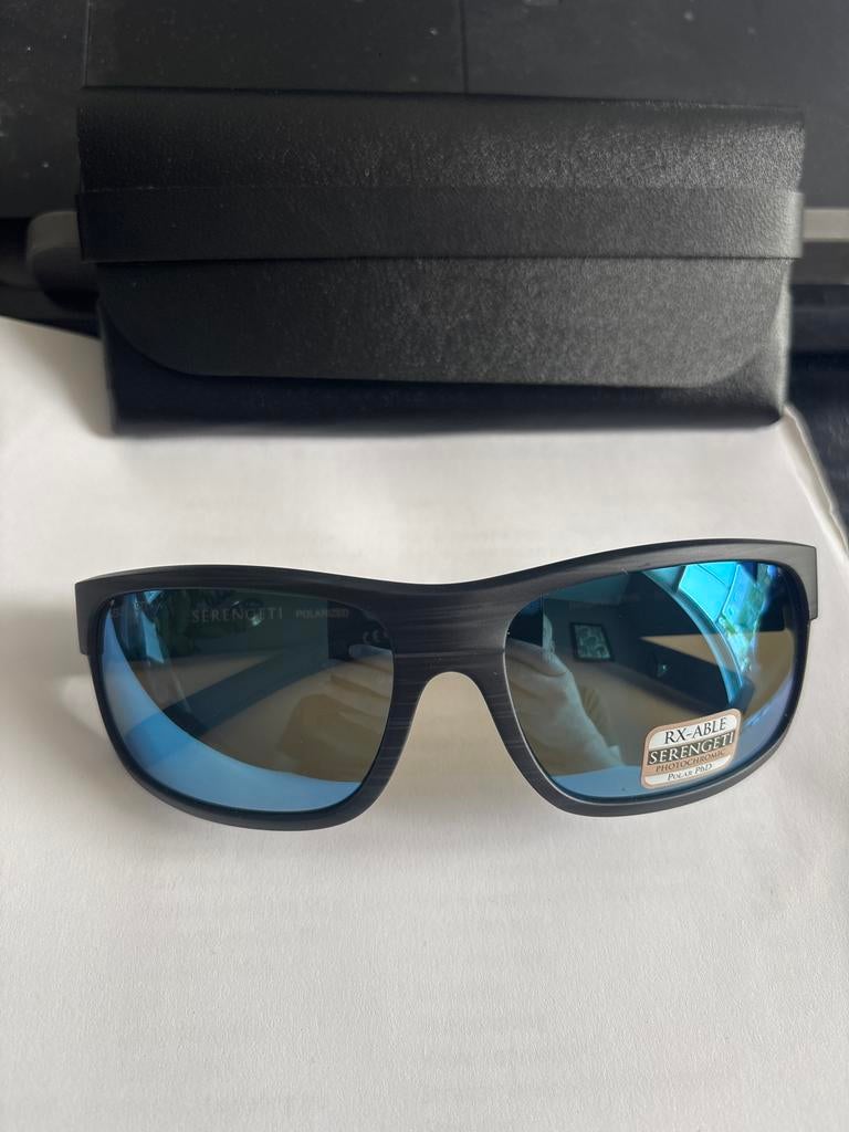Serengeti Bergamo 8809 gepolariseerde zonnebril, Overige merken, Zonnebril, Zwart, Nieuw