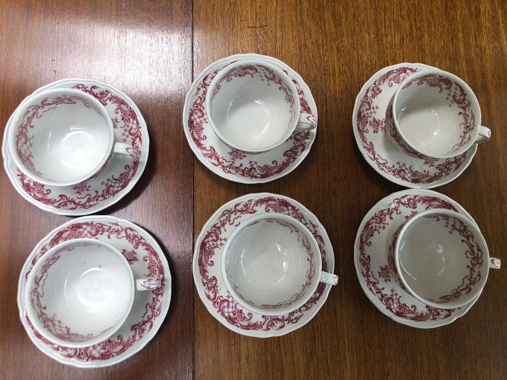 thee servies, Valeria, Villeroy&Boch, 6 theekopjes, 1 bakje, Ophalen of Verzenden