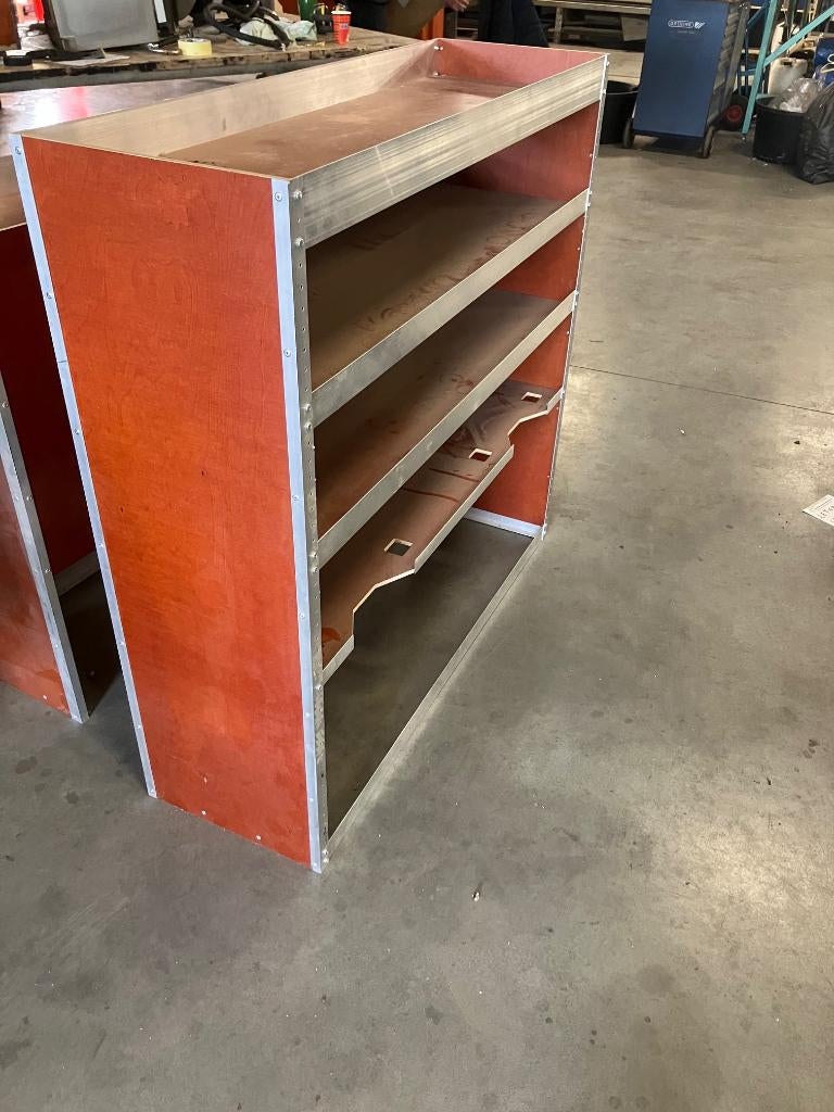 houten stelling bus, Ophalen, Gebruikt