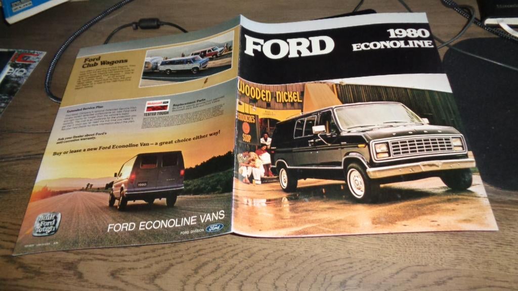 USA Folder FORD ECOLINE  1980, Verzenden, Nieuw, Ford