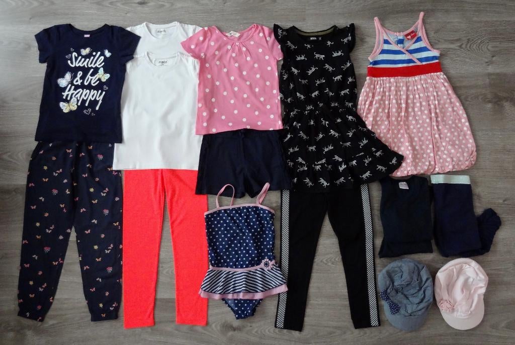 Pakket meisjes kleding maat 110 116, Kinderen en Baby's, Ophalen of Verzenden, Zo goed als nieuw, Meisje, Jurk of Rok