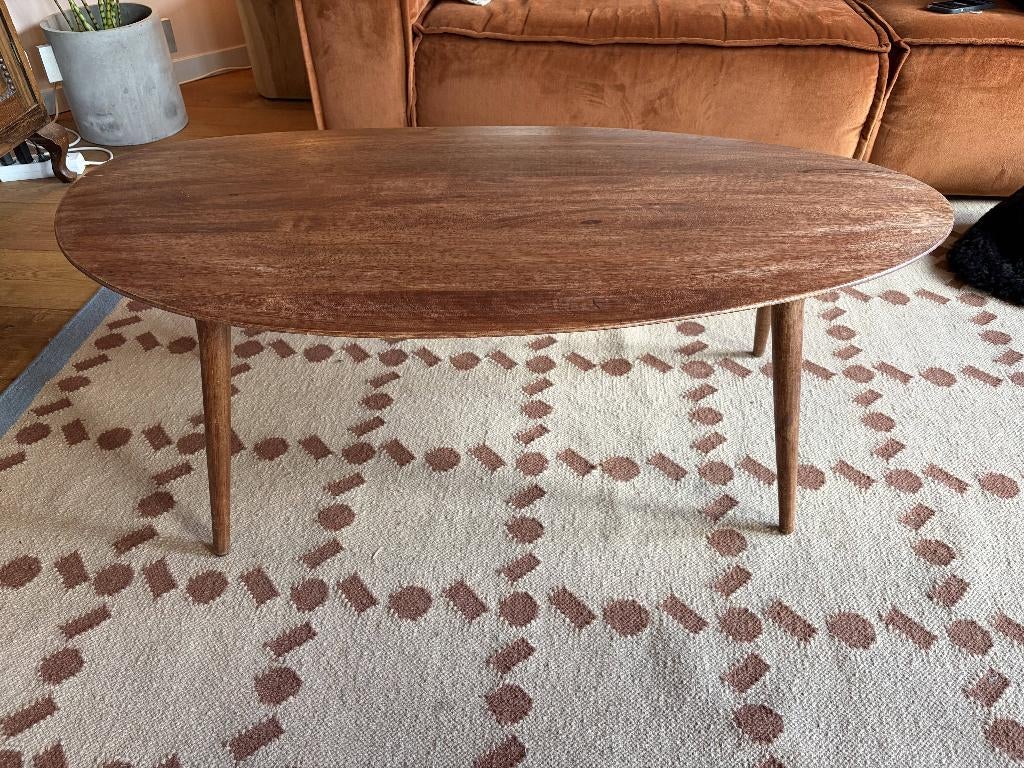 Zara Home houten salontafel (afgeschuinde), Huis en Inrichting, Tafels | Salontafels, 100 tot 150 cm, 50 tot 100 cm, Zo goed als nieuw