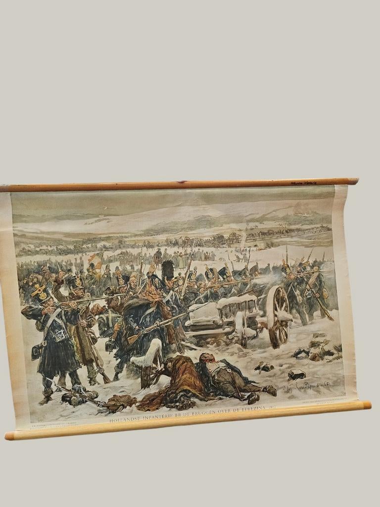 Historische Plaat: Hollandse Infanterie Berezina 1812, Ophalen