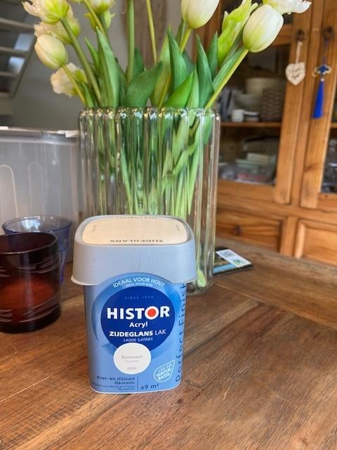 Histor verf roomwit 6506   (6X), Ophalen, Nieuw, Wit