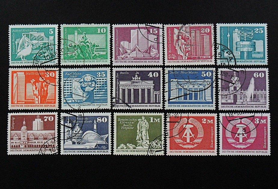 DDR : serie Aufbau in der DDR grootformaat compleet, Ophalen of Verzenden, DDR, Gestempeld