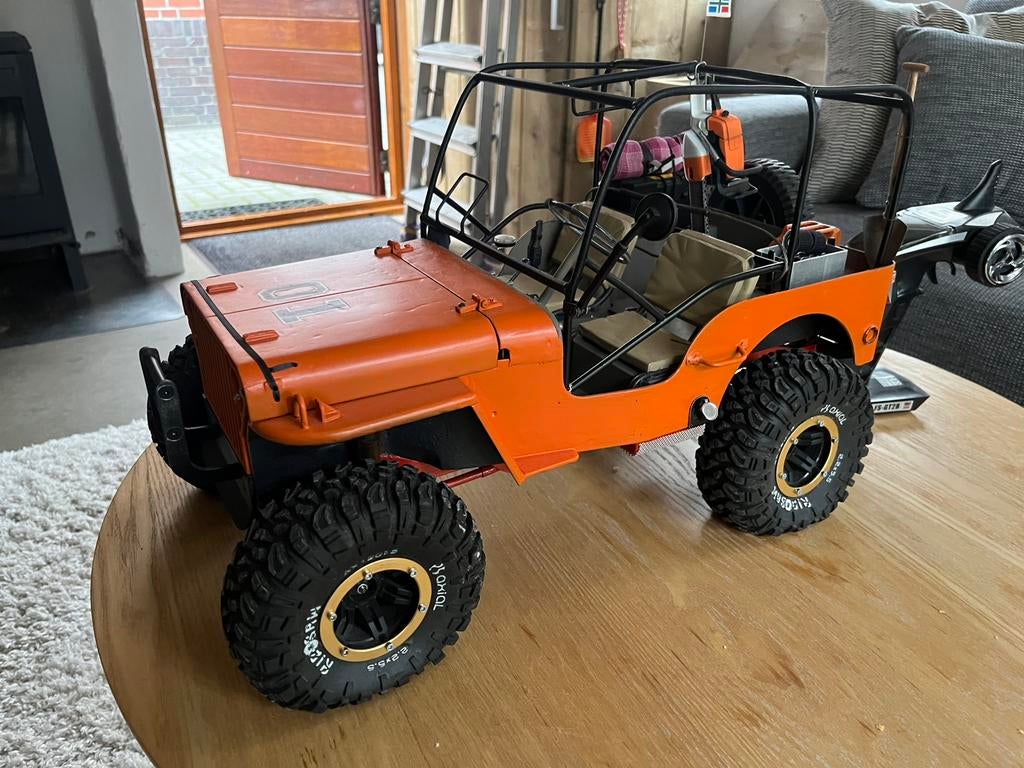 1/6 Hasbro willy jeep rc crawler., Ophalen of Verzenden, Zo goed als nieuw, Auto offroad