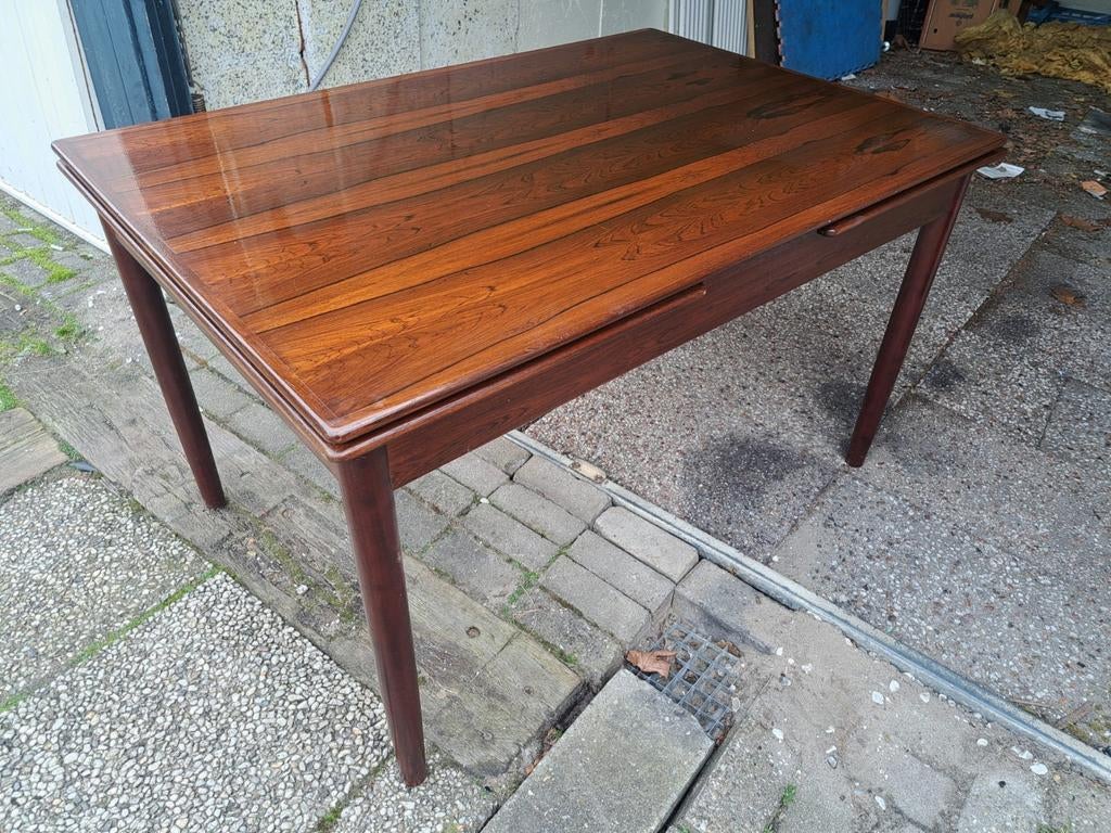 Jaren '60/'70 houten uitschuiftafel - Mooie staat, Ophalen