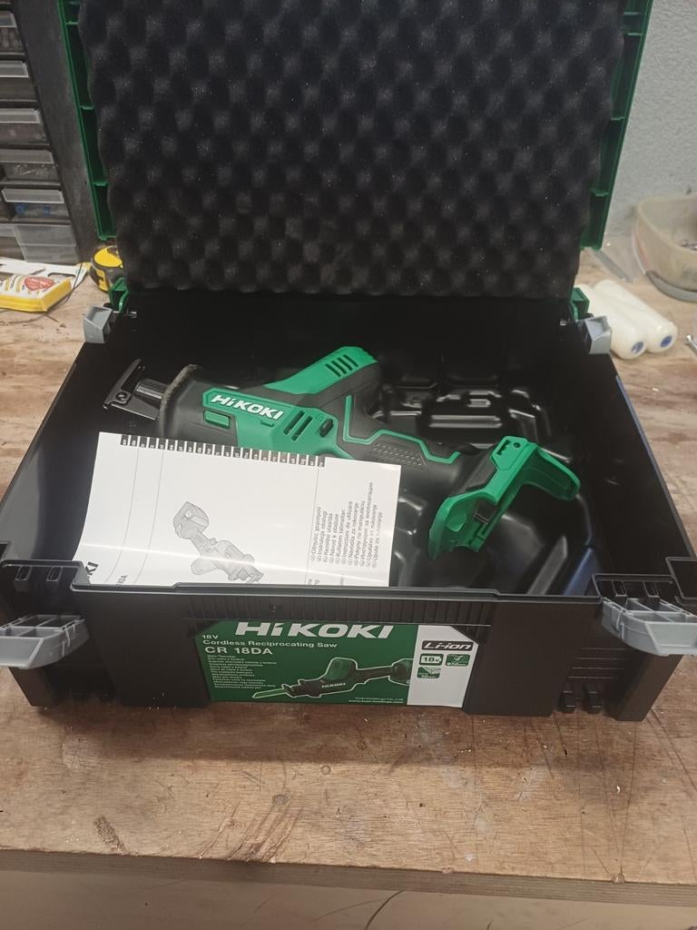 HiKOKI CR18DA 18V Reciprozaag - Compact en Krachtig, HiKOKI, Nieuw, Ophalen of Verzenden, Minder dan 600 watt