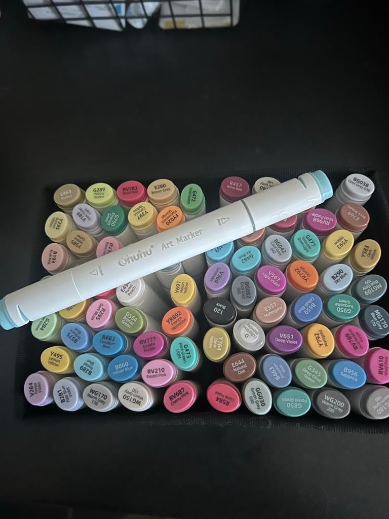 Ohuhu Brush markers, Hobby en Vrije tijd, Tekenen, Ophalen of Verzenden, Zo goed als nieuw, Potlood of Stift