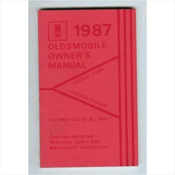 Oldsmobile Cutlass Ciera and Cruiser Instructieboekje 1987 #, Ophalen of Verzenden