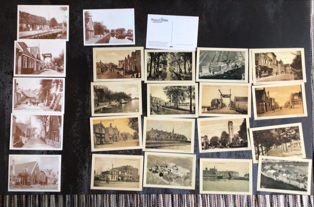 21 oude ansichtkaarten Wormerveer en paar  van westzaan, Ophalen, Voor 1920, Ongelopen, Noord-Holland