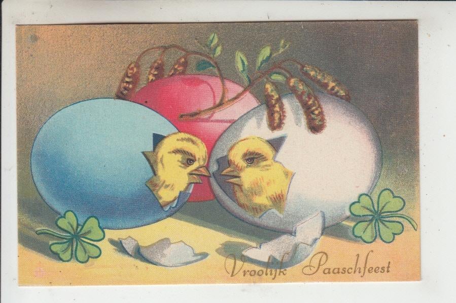 Pasen 03, Ophalen of Verzenden, 1940 tot 1960, Ongelopen, Feest(dag)