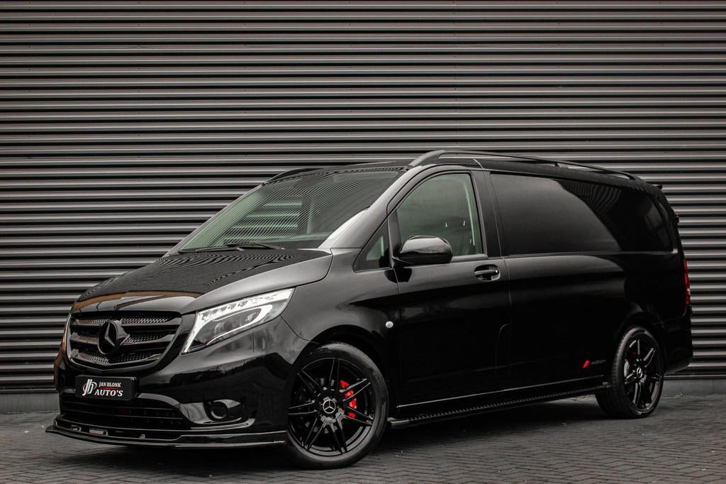 Mercedes-Benz Vito 136PK JB-EDITION FULL BLACK / AMG / SPOIL, Auto's, Automaat, 4 cilinders, Zwart, Diesel