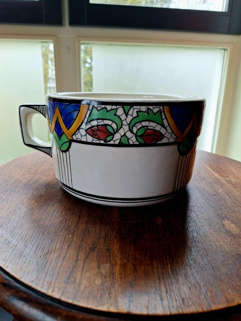 Art Nouveau bloempot (po), Ophalen of Verzenden