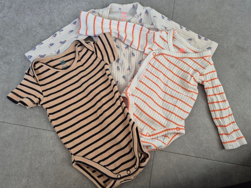 3x Bamboo romper Hema maat 50/56, Nacht- of Onderkleding, Jongetje of Meisje, Ophalen of Verzenden, Zo goed als nieuw