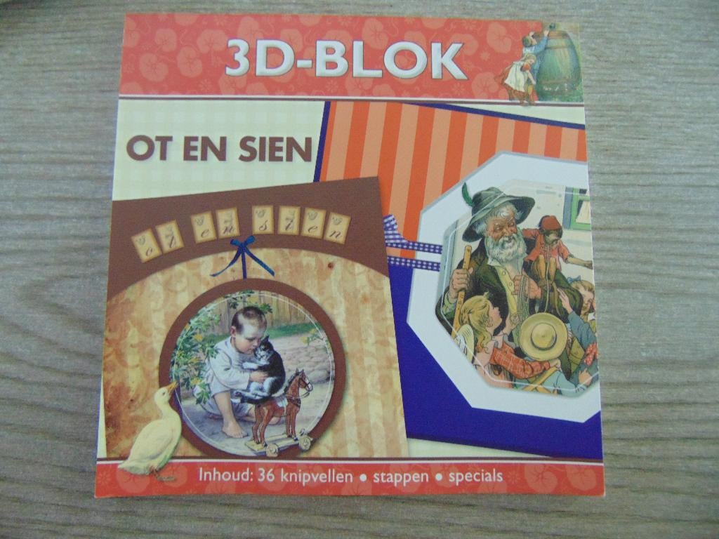 3d-blok Ot en Sien / boekje met 35 knipvellen Ot & Sien, Ophalen of Verzenden, Zo goed als nieuw, Overige thema's, Knipvel