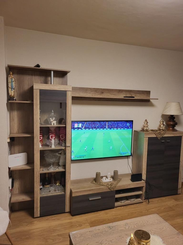 TV kast/ vitrinekast, Ophalen, Zo goed als nieuw, Modern, 150 tot 200 cm