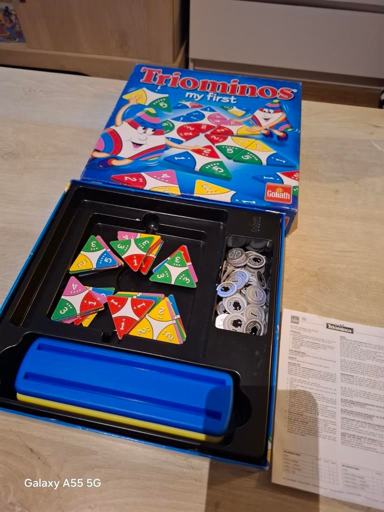 Triominos My First - Educatief Driehoek Dominospel, Goliath BV, Goliath, Ophalen of Verzenden, Zo goed als nieuw