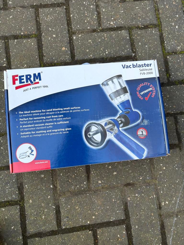 Ferm Vac Blaster FVB-2000, Doe-het-zelf en Verbouw, Gereedschap | Schuurmachines, Ophalen, Nieuw, Overige typen