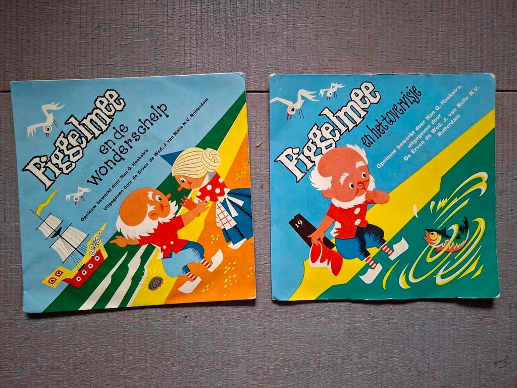 2 vintage vinyl single ,kinder singletjes Piggelmee, Cd's en Dvd's, Ophalen of Verzenden, Gebruikt, Nederlandstalig