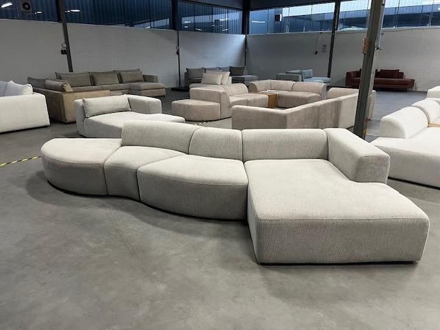 MEGA PAASSALE 4x6sofa Modulaire banken 30-50-70% KORTING!!!, 125 tot 150 cm, 150 tot 200 cm, Hoekbank, Zo goed als nieuw