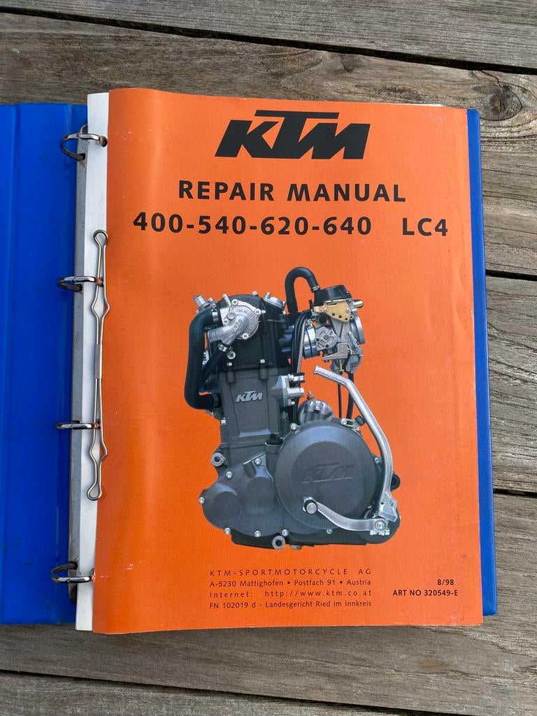 Rapair manuel KTM LC4 400 540 620 640, Ophalen of Verzenden, Zo goed als nieuw