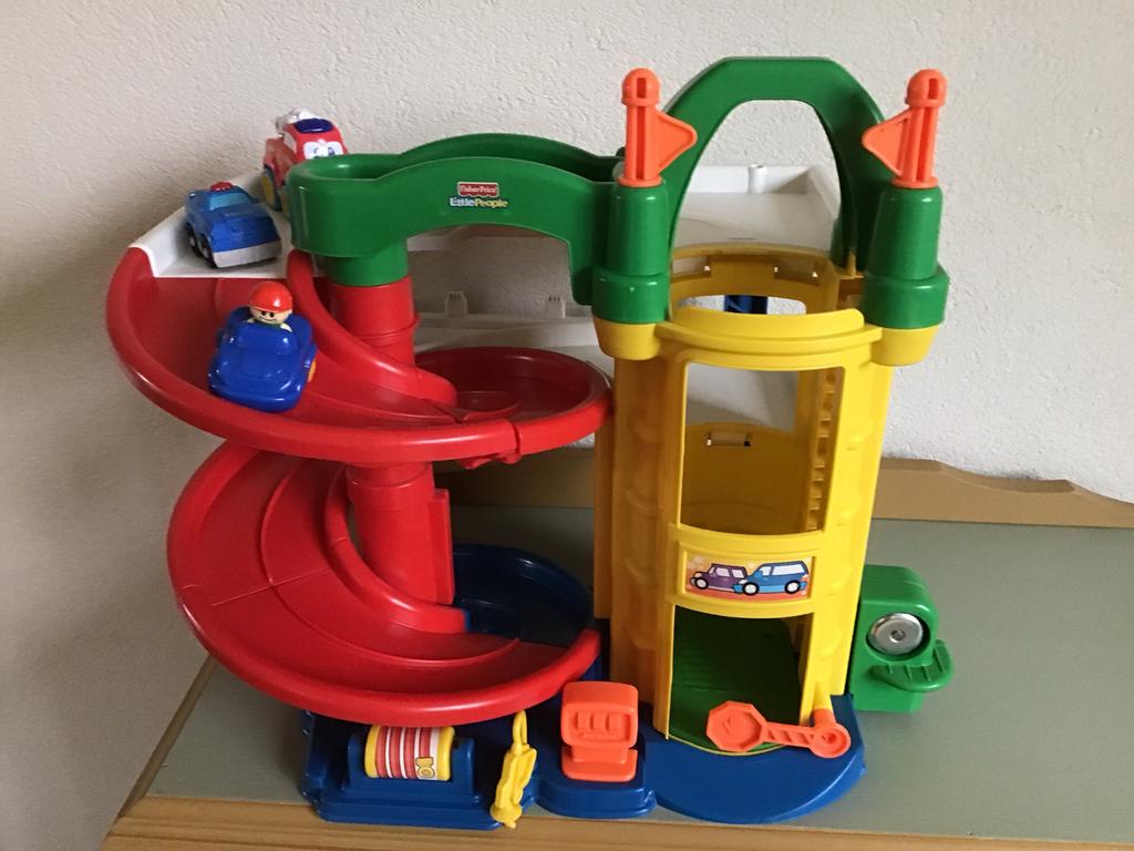 Fischer Price Little People Autogarage, Ophalen of Verzenden, Zo goed als nieuw, Auto of Voertuig
