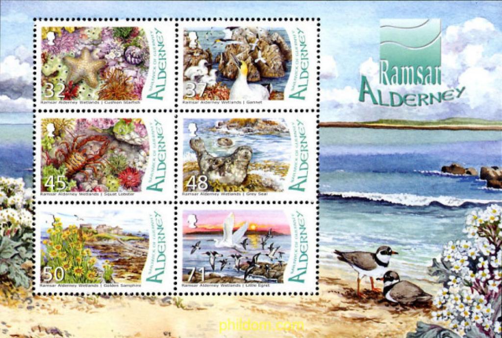 02-04 Alderney Blok 19 postfris, Verzenden, Postfris