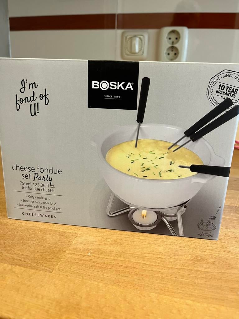 Fondueset Boska, Ophalen, Nieuw, Brander, Fondueset
