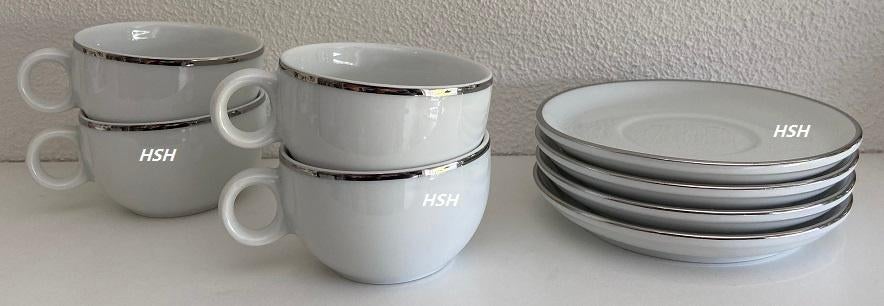 Set espresso kop en schotel DE Douwe Egberts, Verzenden, Keramiek, Nieuw, Overige stijlen