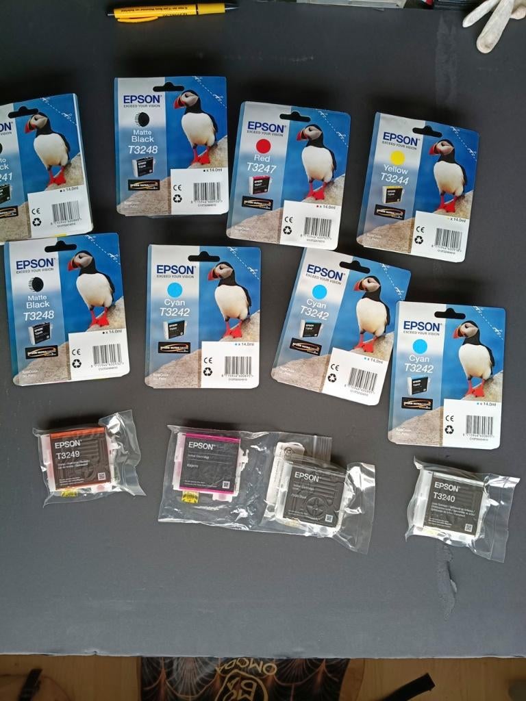 12 inktcartridges voor epson SC P400 originele verpakking, Ophalen, Nieuw, Cartridge, Epson