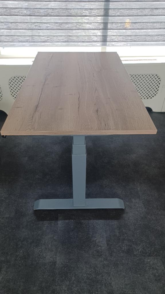 zit sta bureau, Ophalen, Zit-sta bureau, Elektrisch, Hout